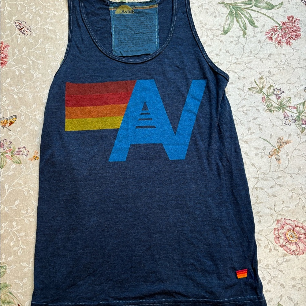Aviator Nation Navy Tank Top